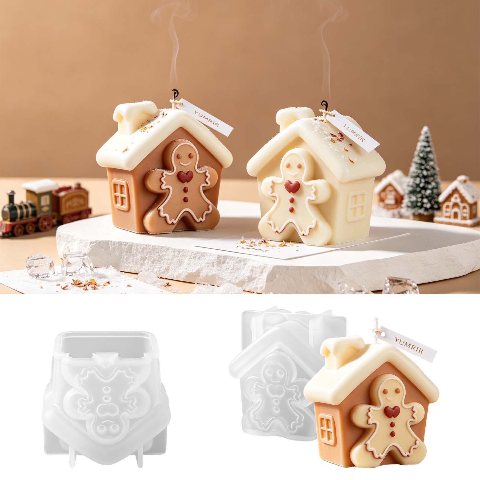 Home Fragrance Gingerbread - Christmas Gingerbread House Silicone Mold Easy