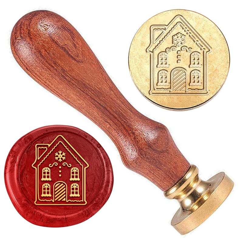 Home Fragrance Gingerbread - 1pcs House Wax Sealing Stamp Christmas