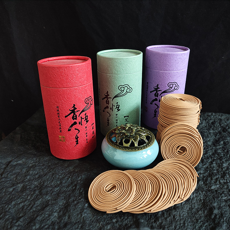 Smokeless Incense Stick - 120 Plate/box Natural Sandalwood Lavender Coil