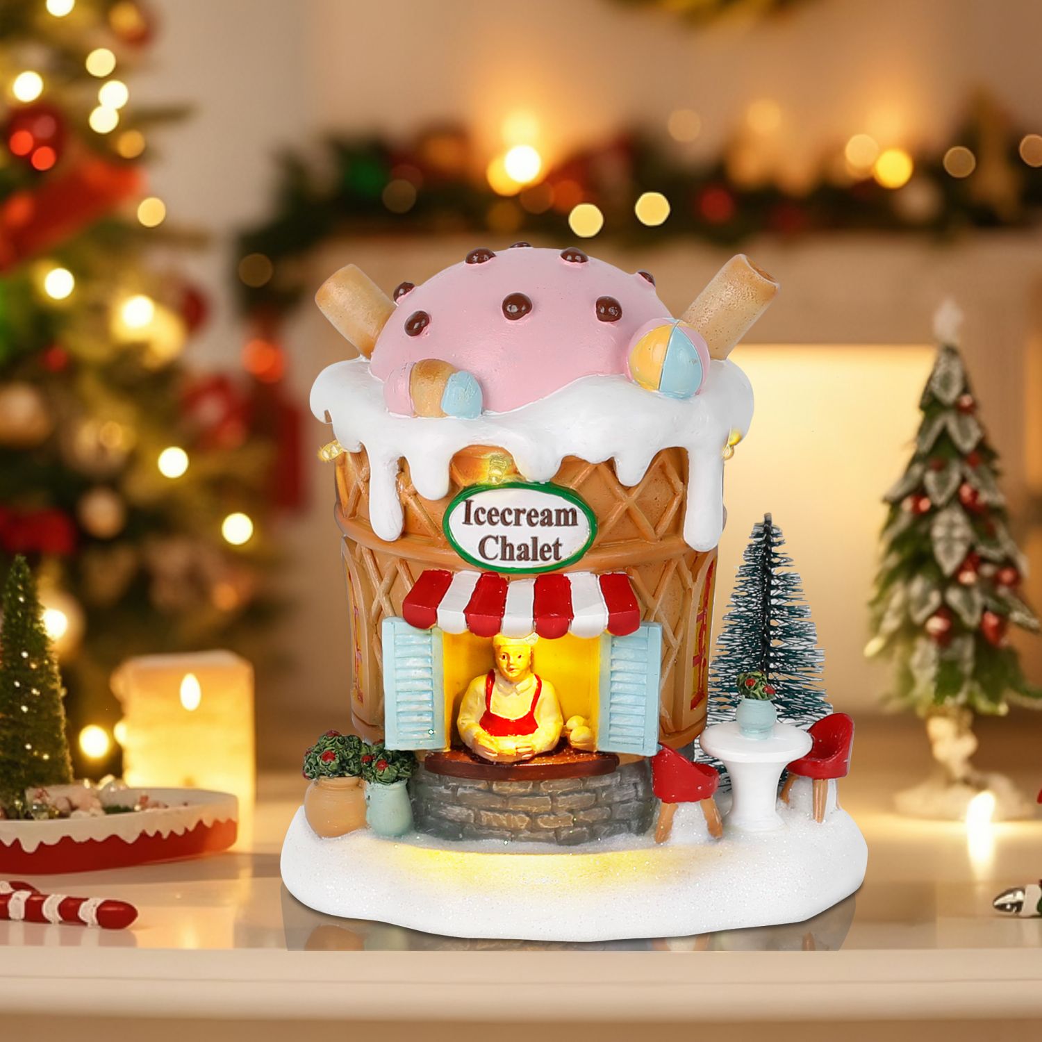 Home Fragrance Gingerbread - Light up Gingerbread Village House Christmas
