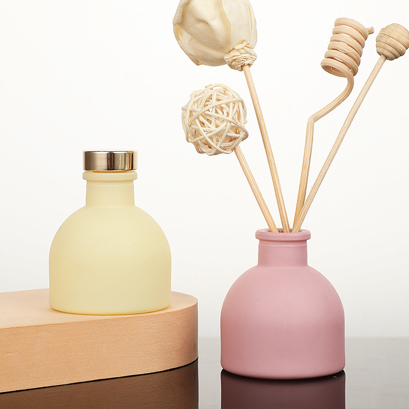 Home Fragrance Reed Diffuser - 1pc 50ml Empty Pink/White/Yellow/Black Aromatherapy Diffuser