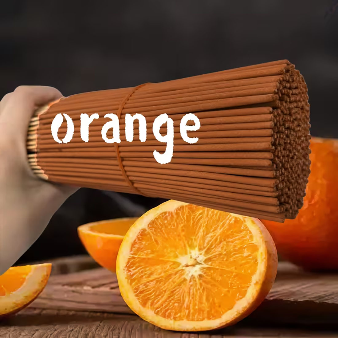 Smokeless Incense Stick - Natural Orange Incense Sticks Are High-Quality,