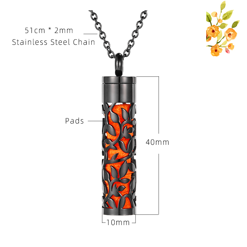 Hot Sale Free Pads Screw Aroma - Diffuser Necklace Locket ulasan dan harga