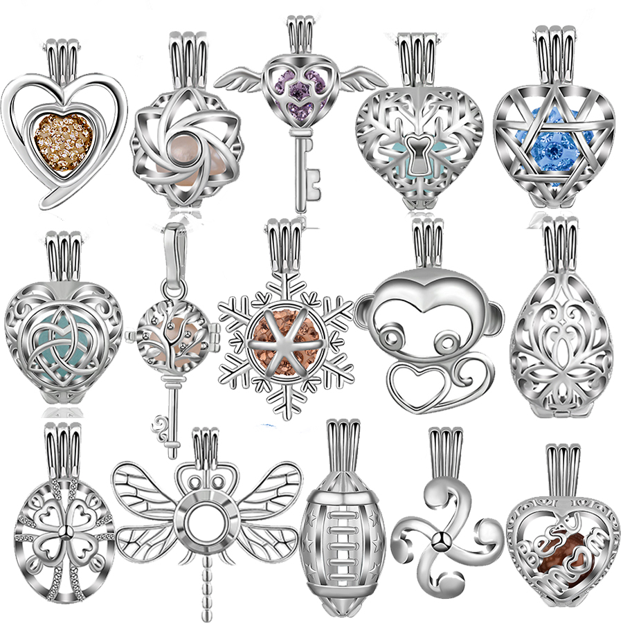 EUDORA Pearl Cage Silver Color - Diffuser Necklace Locket ulasan dan harga