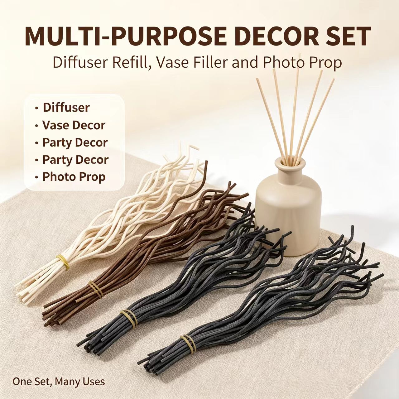 20Pcs Long Wavy Rattan Reed Di - Home Fragrance Janzen ulasan dan harga