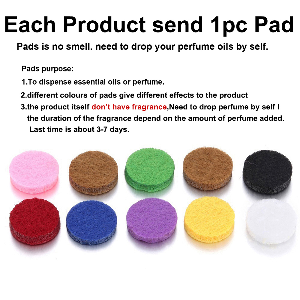 10pcs/lot Aromatherapy Stainle - Diffuser Necklace Locket ulasan dan harga