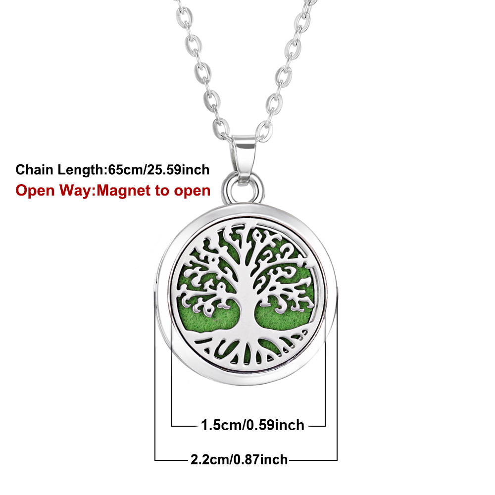 10pcs/lot Aromatherapy Stainle - Diffuser Necklace Locket ulasan dan harga