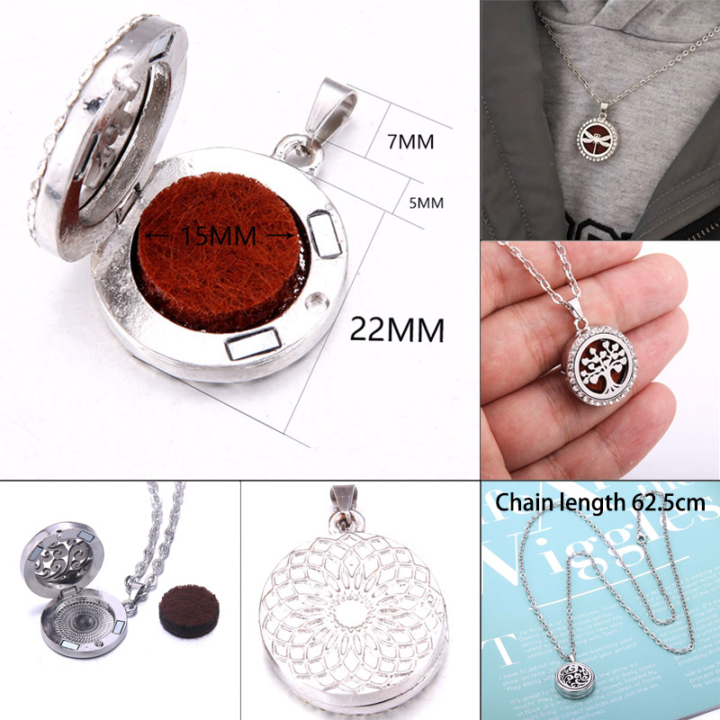 New Tree Of Life Aromatherapy  - Diffuser Necklace Locket ulasan dan harga