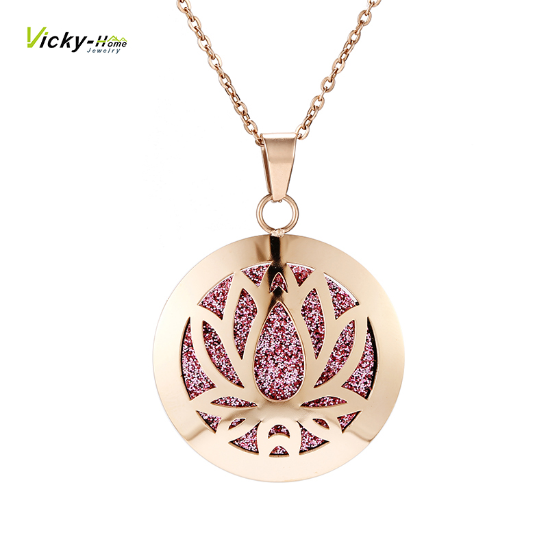lotus necklace Aromatherapy Es - Diffuser Necklace Locket ulasan dan harga