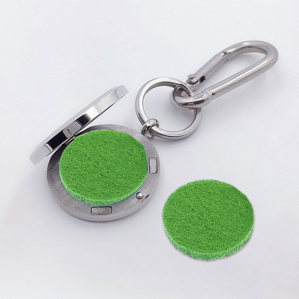 50Pcs Round Cotton Aroma Pads  - Diffuser Necklace Locket ulasan dan harga