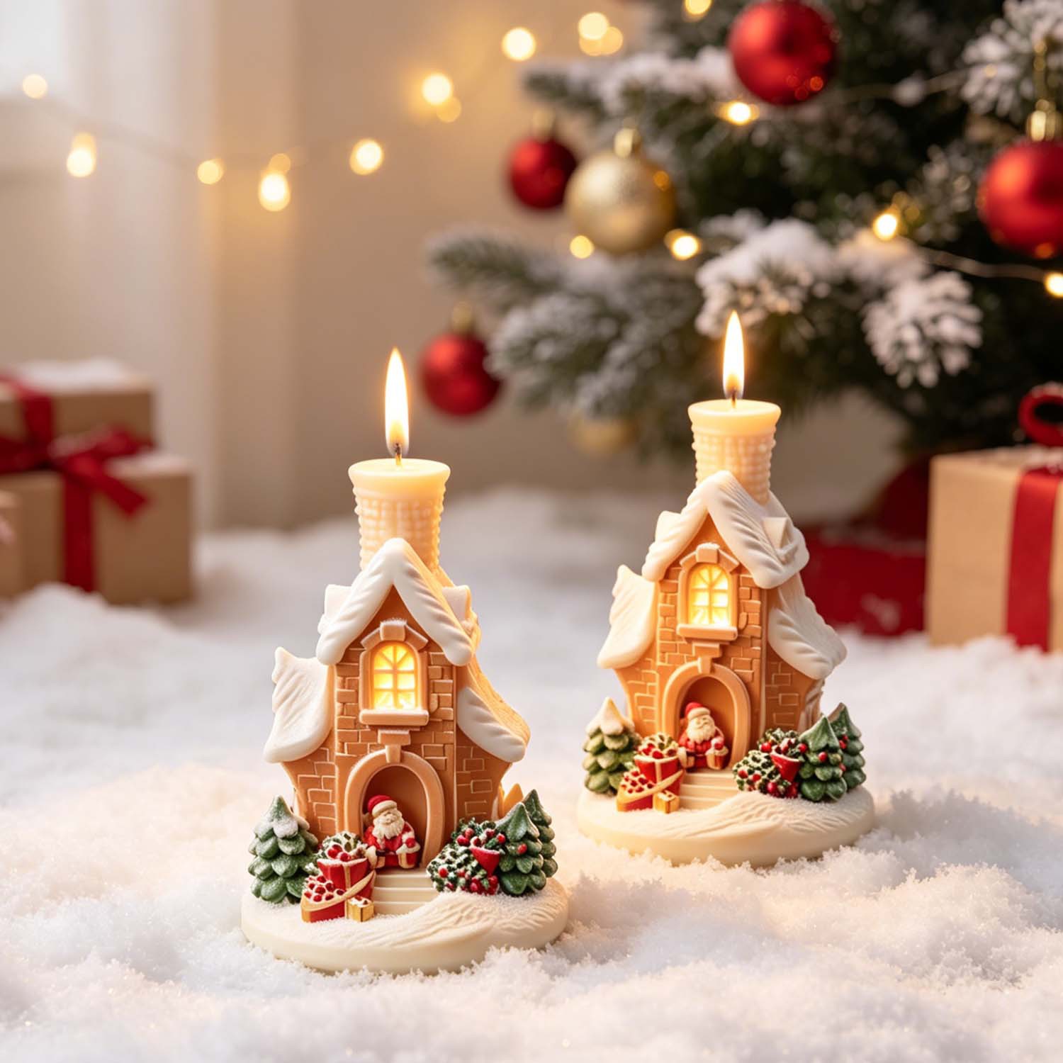 3D Santa Christmas Snow House  - Home Fragrance Gingerbread ulasan dan harga